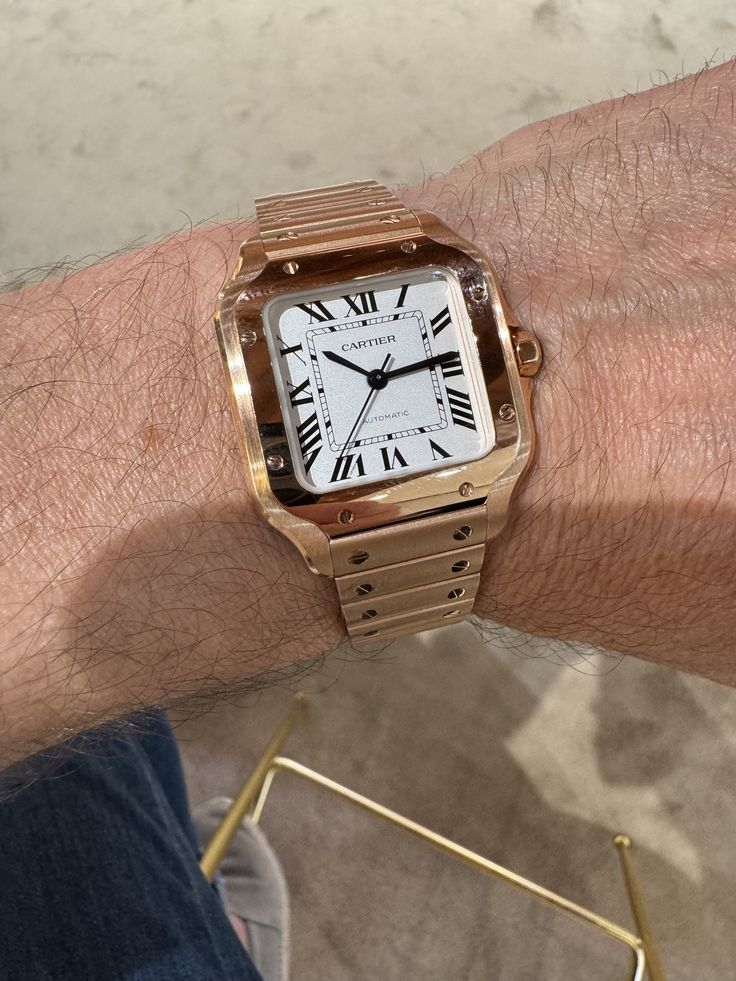 Cartier Rose Gold Watches For Business