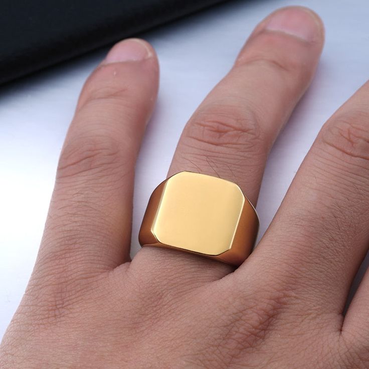 Men Geometric Design Ring, For Jewelry
