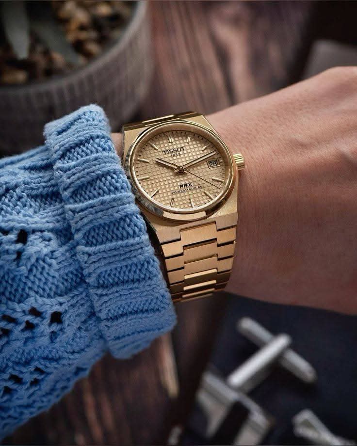 Tissot in royal golden