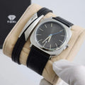 TOMI T-084 Men's Watch Quartz Date Leather Straps