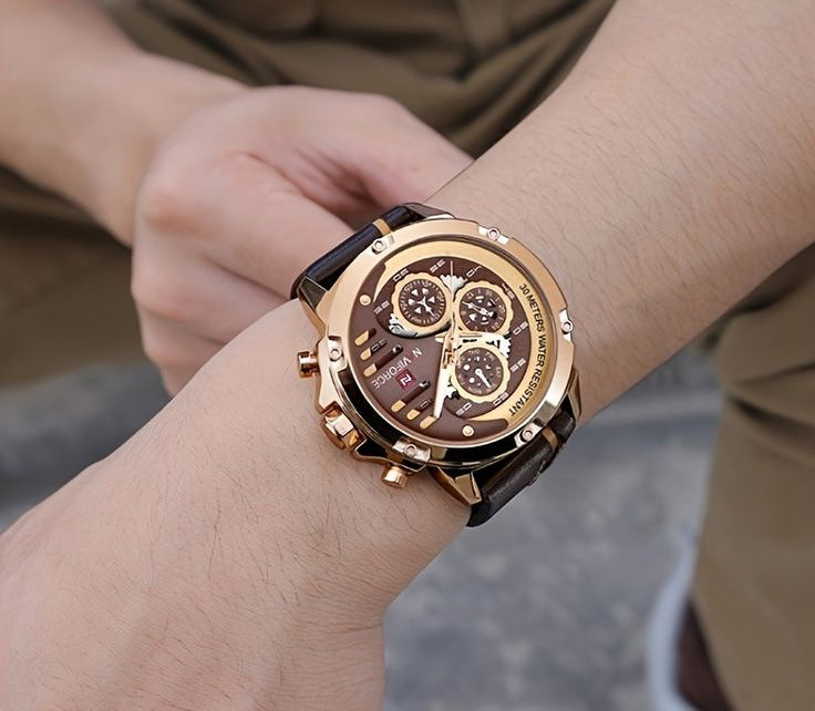 NaviForce in leather straps