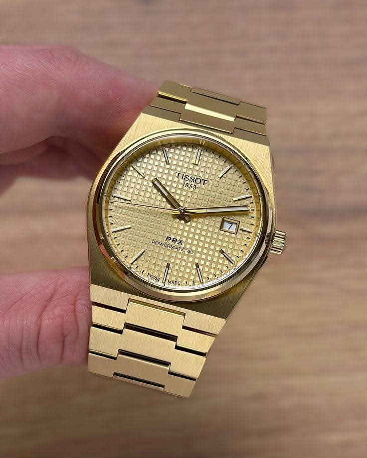 Tissot in royal golden