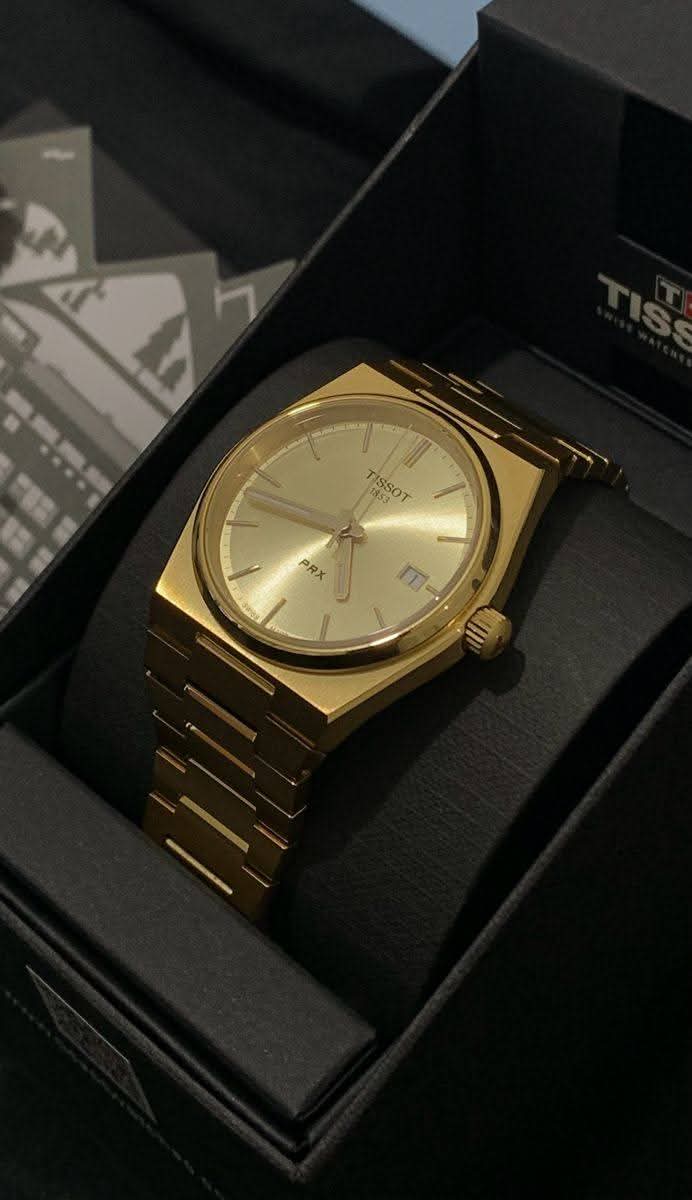 Tissot in royal golden